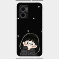 Sweet Blush Girl Glass Case Cover For Redmi 11 Prime 5G