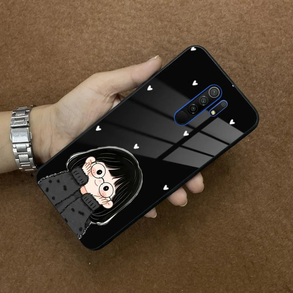 Sweet Blush Girl Glass Case Cover For Poco - ShopOnCliQ