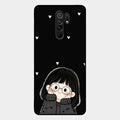 Sweet Blush Girl Glass Case Cover For Redmi 9 Prime