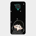 Sweet Blush Girl Glass Case Cover For Redmi Note 10 Lite