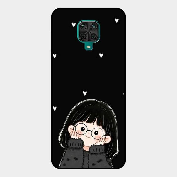 Sweet Blush Girl Glass Case Cover For Redmi Note 10 Lite