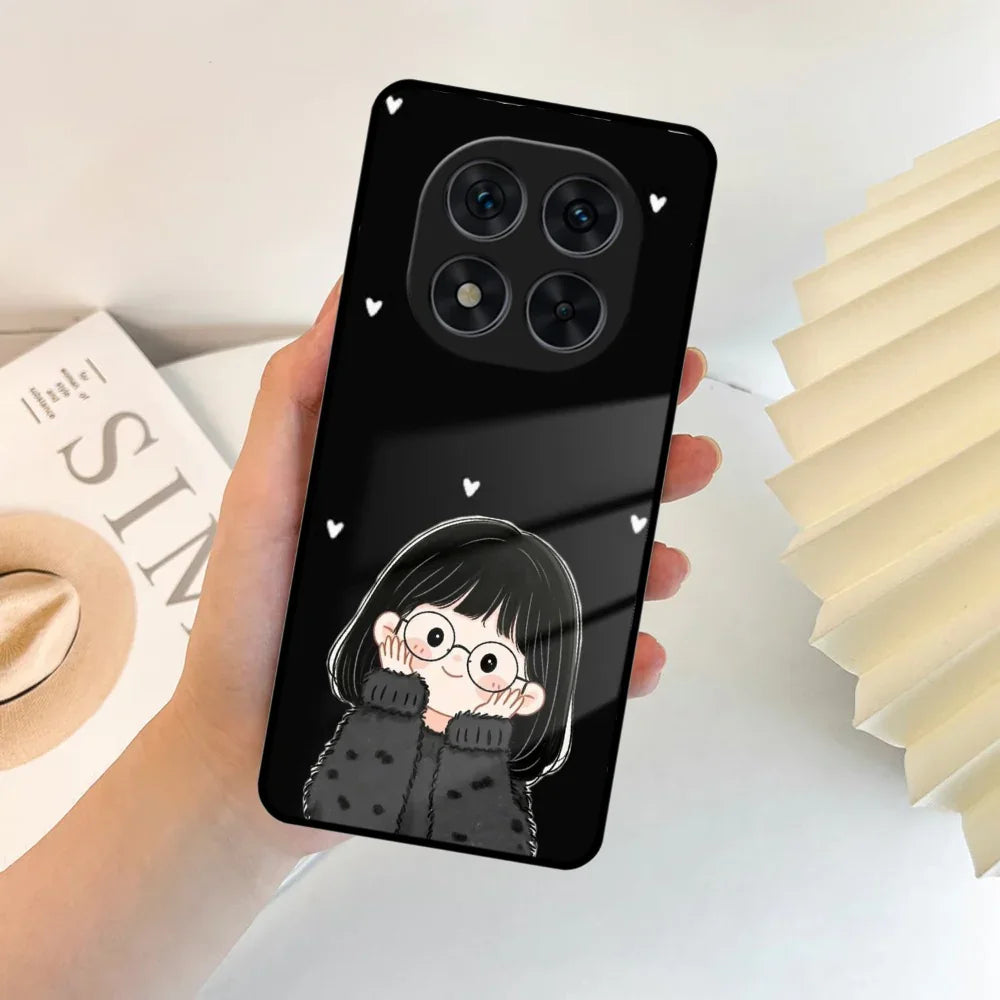 Sweet Blush Girl Glass Case Cover For Poco - ShopOnCliQ