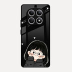Sweet Blush Girl Glass Case Cover For Redmi Note 15 5G