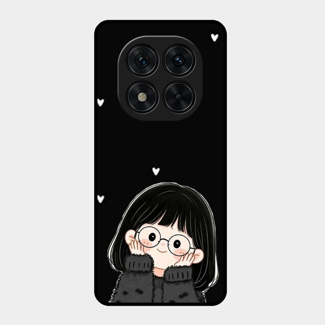 Sweet Blush Girl Glass Case Cover For Redmi Note 15 Pro 5G