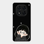 Sweet Blush Girl Glass Case Cover For Redmi Note 15 Pro Plus 5G