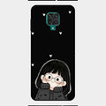 Sweet Blush Girl Glass Case Cover For Redmi Note 9 Pro Max