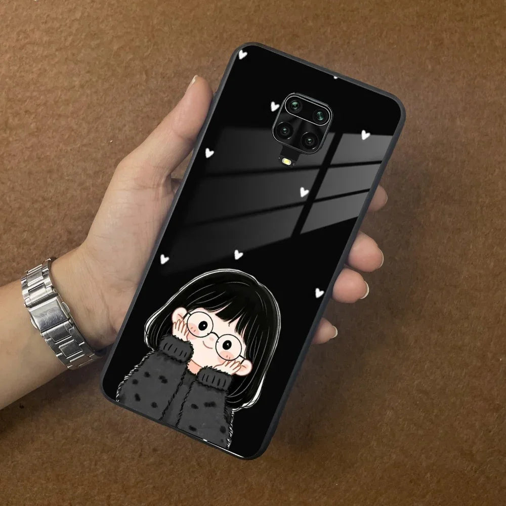 Sweet Blush Girl Glass Case Cover For Poco - ShopOnCliQ