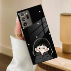 Sweet Blush Girl Glass Case Cover For Samsung - ShopOnCliQ