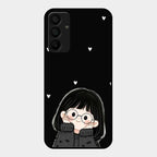 Sweet Blush Girl Glass Case Cover For Samsung Galaxy A15 5G