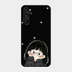 Sweet Blush Girl Glass Case Cover For Samsung Galaxy A16 5G