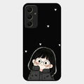 Sweet Blush Girl Glass Case Cover For Samsung Galaxy A34 5G
