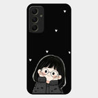 Sweet Blush Girl Glass Case Cover For Samsung Galaxy A34 5G