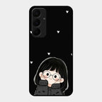 Sweet Blush Girl Glass Case Cover For Samsung Galaxy A35 5G