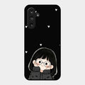 Sweet Blush Girl Glass Case Cover For Samsung Galaxy F16 5G