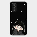Sweet Blush Girl Glass Case Cover For Samsung Galaxy F23 5G