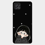 Sweet Blush Girl Glass Case Cover For Samsung Galaxy F42 5G
