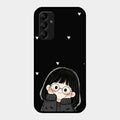 Sweet Blush Girl Glass Case Cover For Samsung Galaxy M14 5G