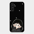 Sweet Blush Girl Glass Case Cover For Samsung Galaxy M16 5G