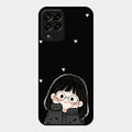 Sweet Blush Girl Glass Case Cover For Samsung Galaxy M33 5G