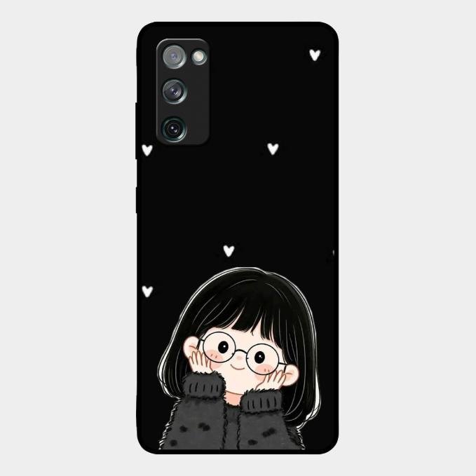 Sweet Blush Girl Glass Case Cover For Samsung Galaxy S20 Fe 5G