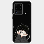 Sweet Blush Girl Glass Case Cover For Samsung Galaxy S20 Ultra
