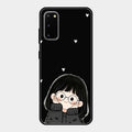 Sweet Blush Girl Glass Case Cover For Samsung Galaxy S20