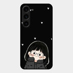Sweet Blush Girl Glass Case Cover For Samsung Galaxy S23 5G