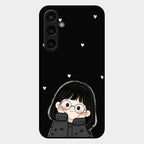 Sweet Blush Girl Glass Case Cover For Samsung Galaxy S23 Fe 5G