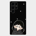 Sweet Blush Girl Glass Case Cover For Samsung Galaxy S24 Ultra 5G