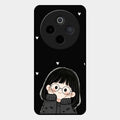 Sweet Blush Girl Glass Case Cover For Vivo T4 5G
