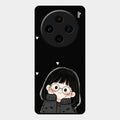 Sweet Blush Girl Glass Case Cover For Vivo X100 5G