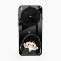 Sweet Blush Girl Glass Case Cover For Vivo X300 Pro 5G