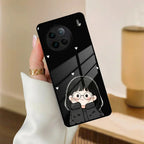 Sweet Blush Girl Glass Case Cover For iQOO - ShopOnCliQ
