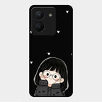 Sweet Blush Girl Glass Case Cover For Vivo Y36