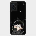 Sweet Blush Girl Glass Case Cover For Vivo Y75 5G