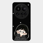 Sweet Blush Girl Glass Case Cover For Xiaomi 15 Ultra 5G