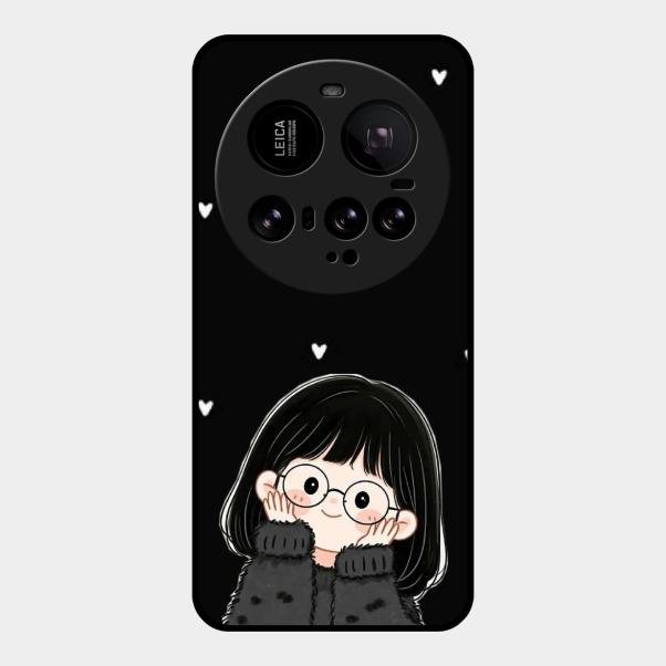 Sweet Blush Girl Glass Case Cover For Xiaomi 15 Ultra 5G