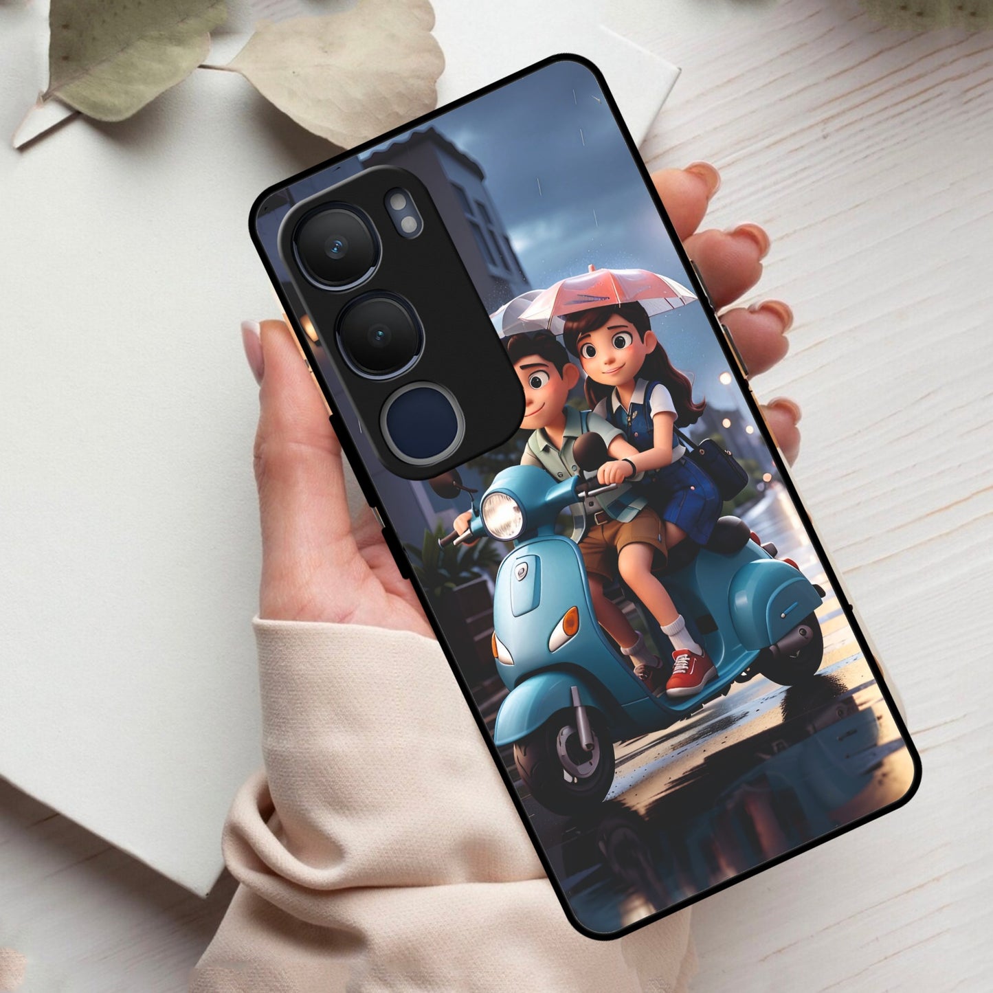 Sweet Escape Glass Case Cover For Vivo