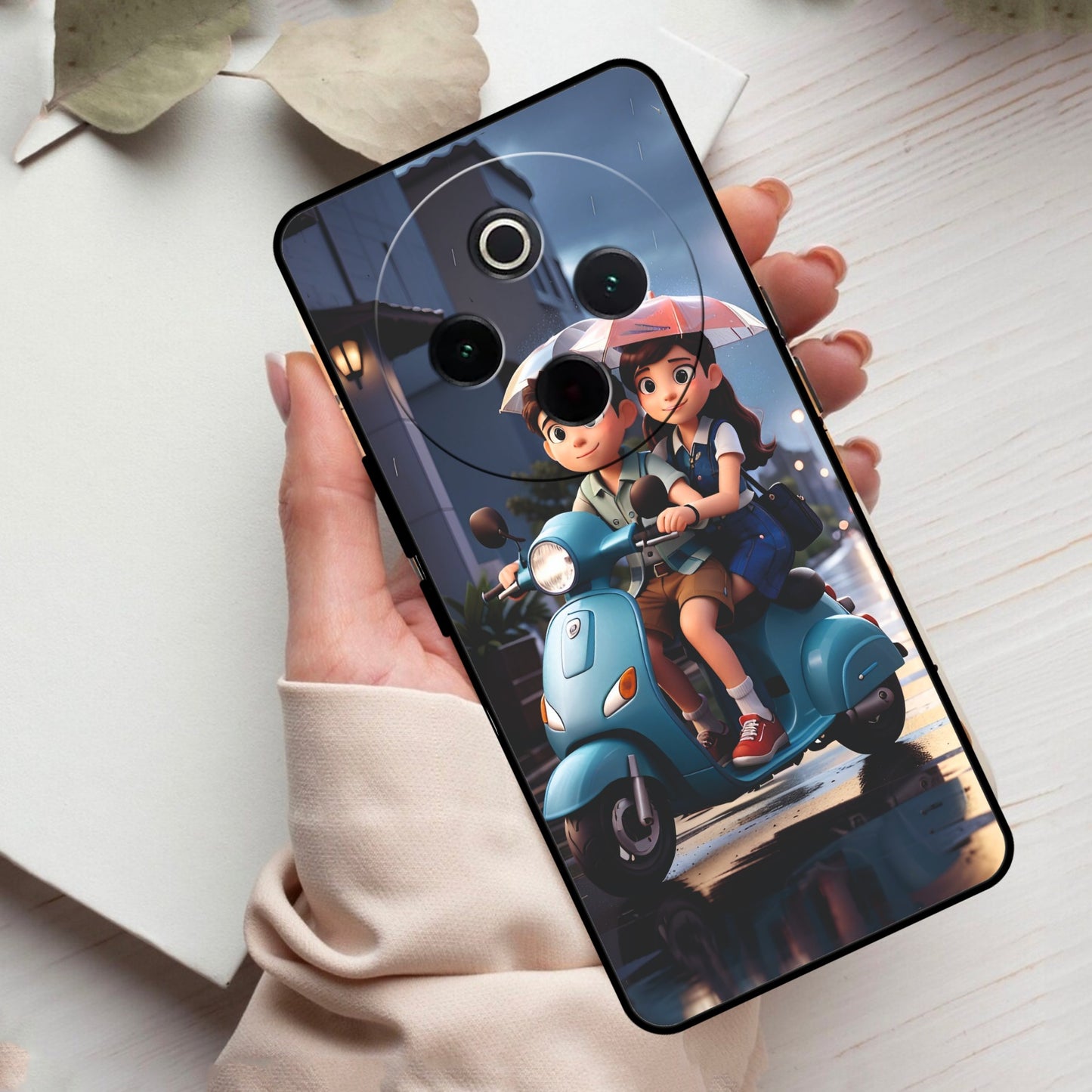 Sweet Escape Glass Case Cover For Vivo