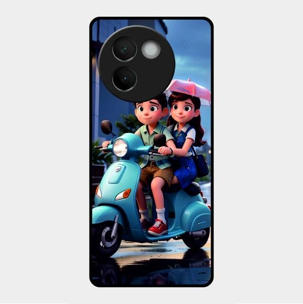 Sweet Escape Glass Case Cover For Vivo V30E 5G