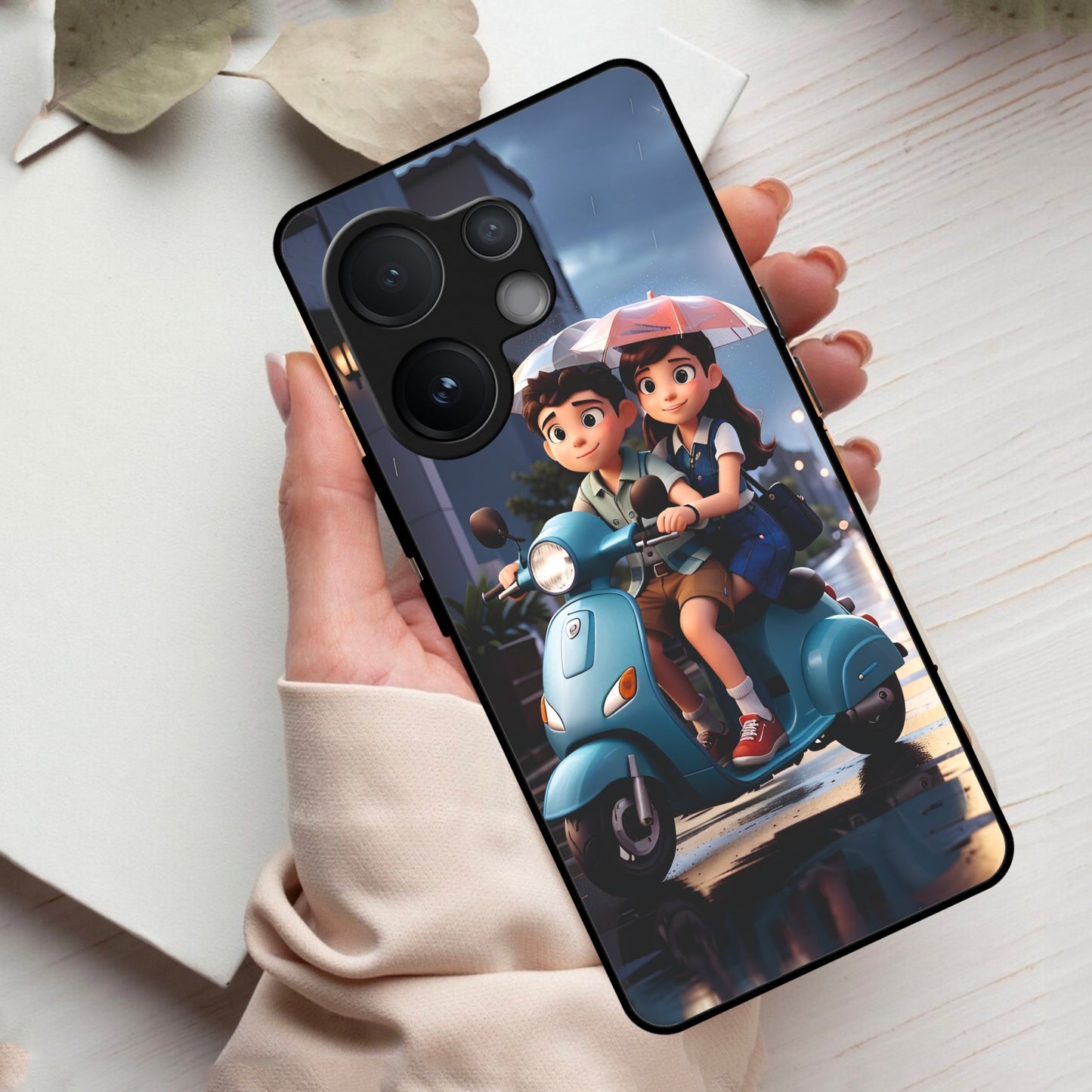 Sweet Escape Glass Case Cover For Vivo