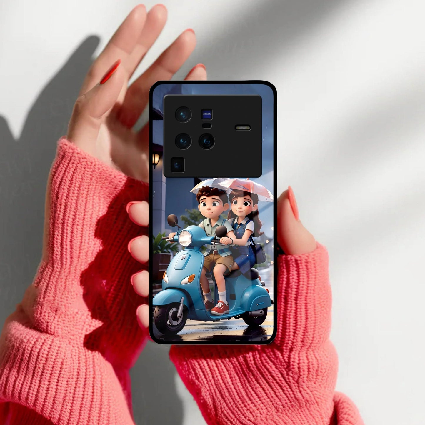 Sweet Escape Glass Case Cover For iQOO - ShopOnCliQ