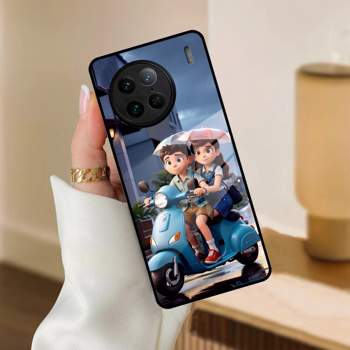 Sweet Escape Glass Case Cover For Vivo