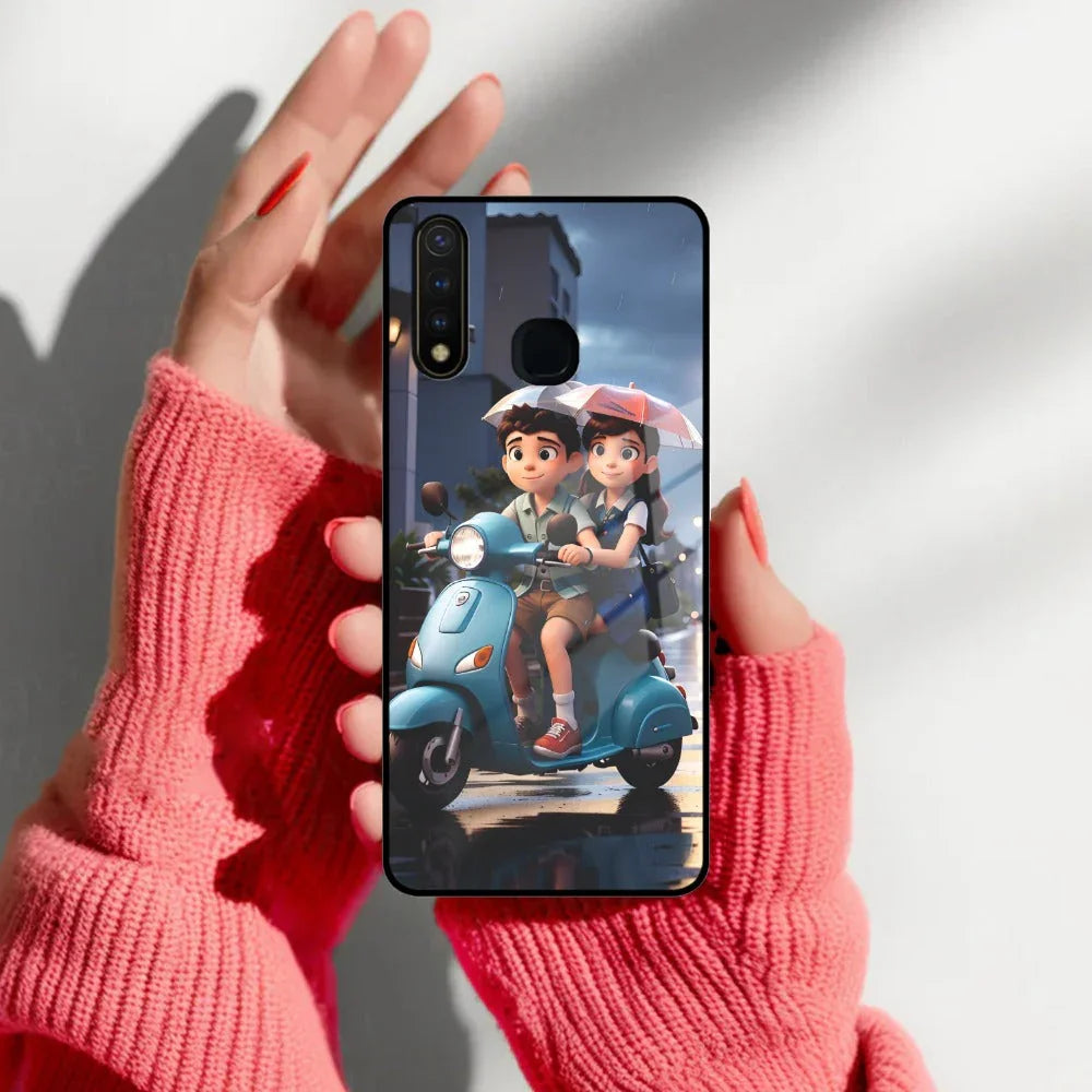 Sweet Escape Glass Case Cover For iQOO - ShopOnCliQ