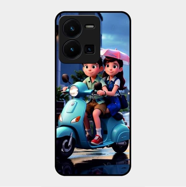 Sweet Escape Glass Case Cover For Vivo Y35