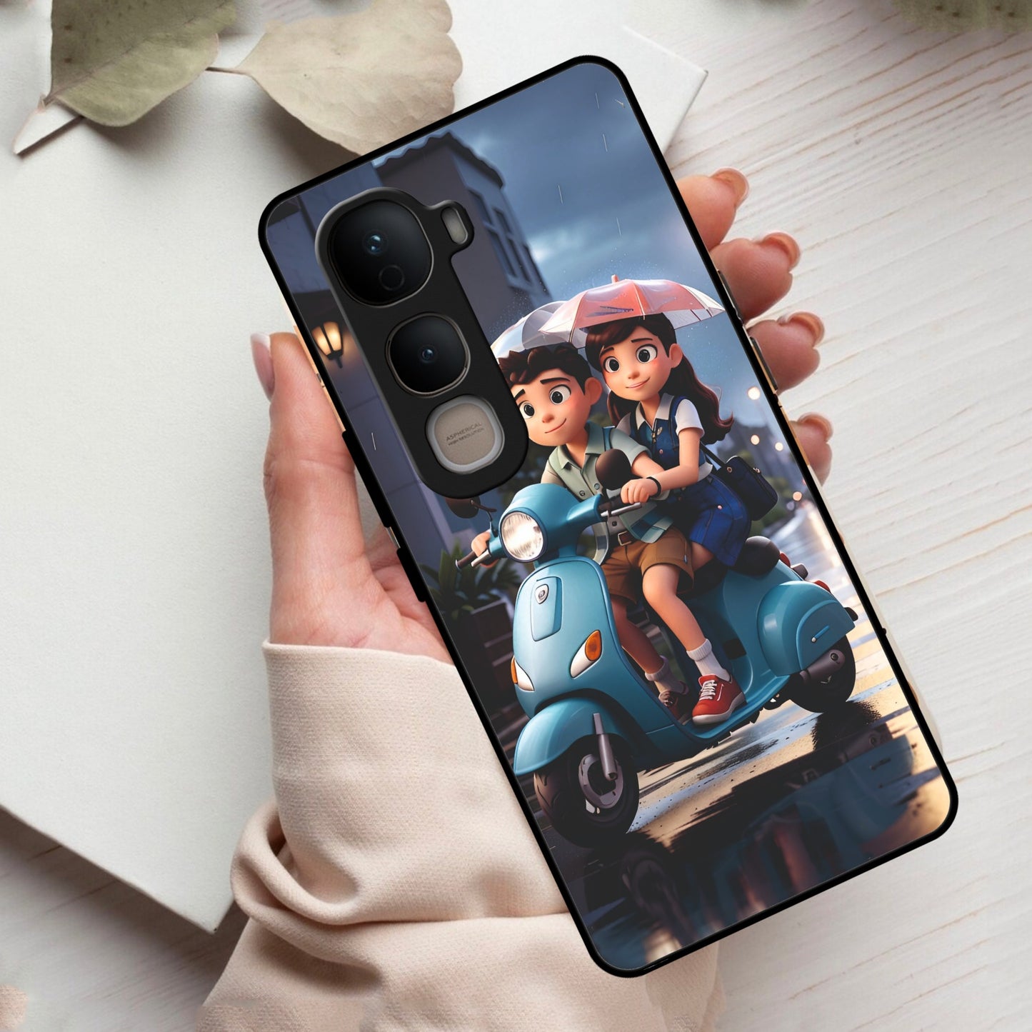 Sweet Escape Glass Case Cover For Vivo