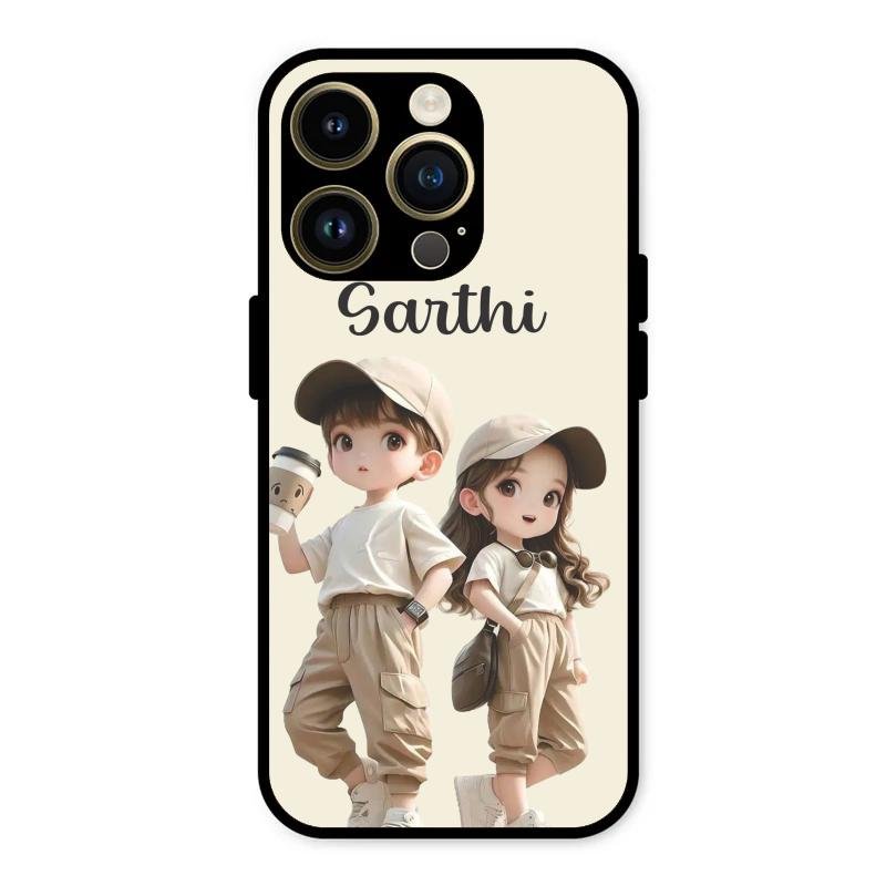 Sweet Harmony Customize Glass Case Cover For iPhone 14 Pro