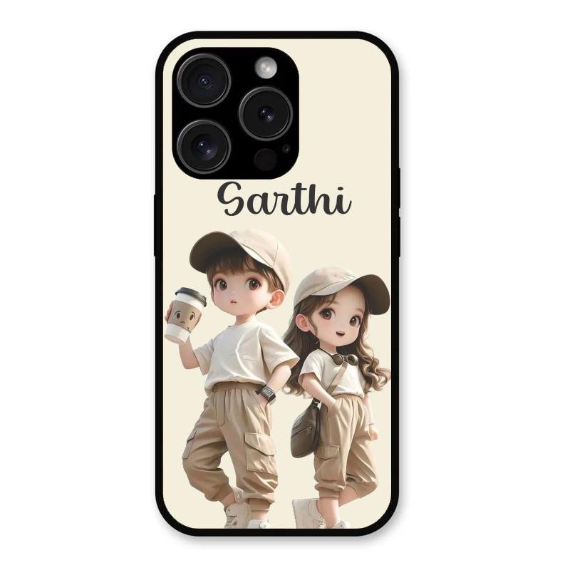 Sweet Harmony Customize Glass Case Cover For iPhone 15 Pro Max