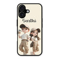 Sweet Harmony Customize Glass Case Cover For iPhone 16 Plus