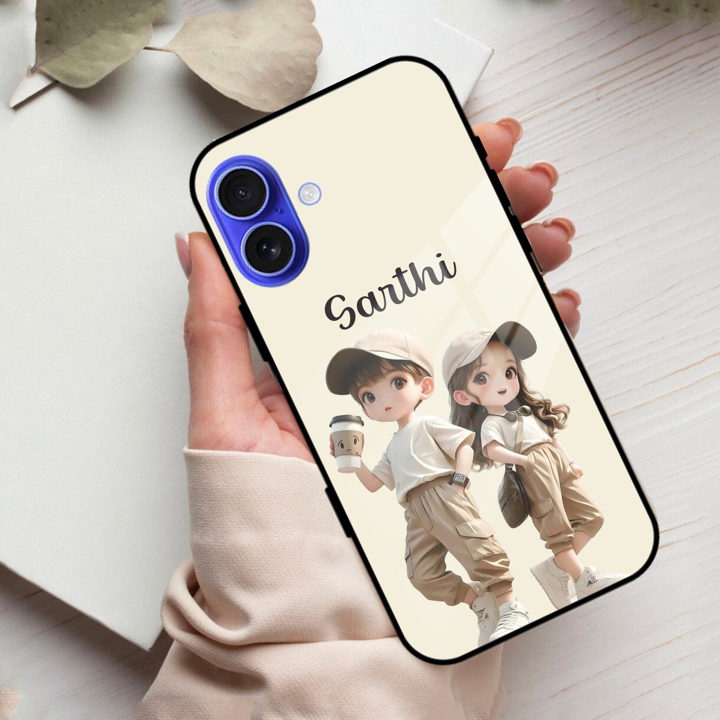 Sweet Harmony Customize Glass Case Cover For iPhone